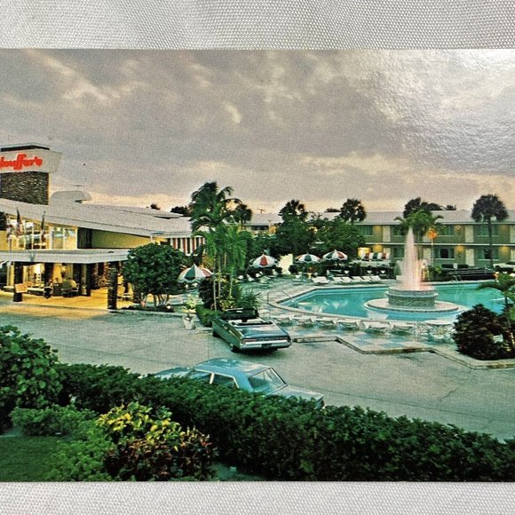 Stouffer's Anacapri Inn Fort Lauderdale Large 8.25 Inch UNUSED Postcard Vintage - Picture 4 of 9